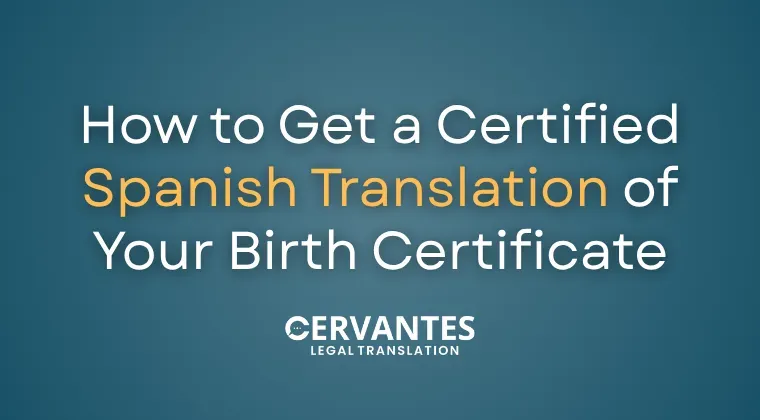 How to Get a Certified Spanish Translation of Your Birth Certificate in the UAE