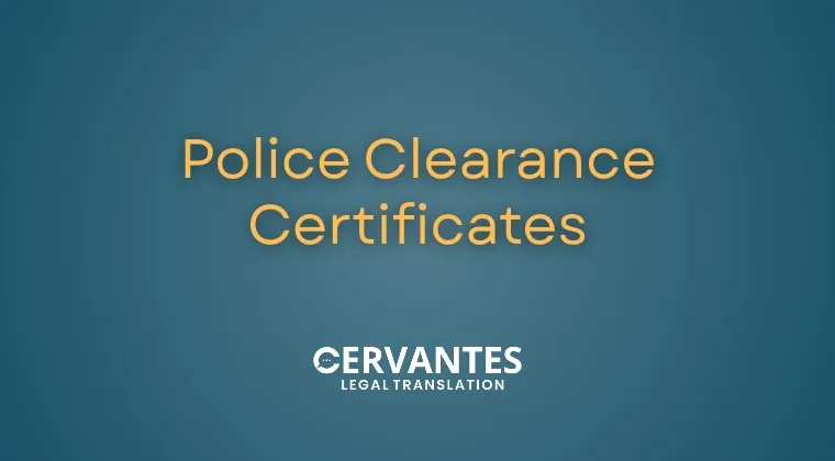 Police Clearance Certificates