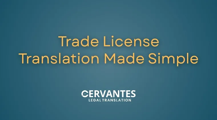Trad&zwnj;e License Transl&zwnj;ation Made&zwnj; Simple​