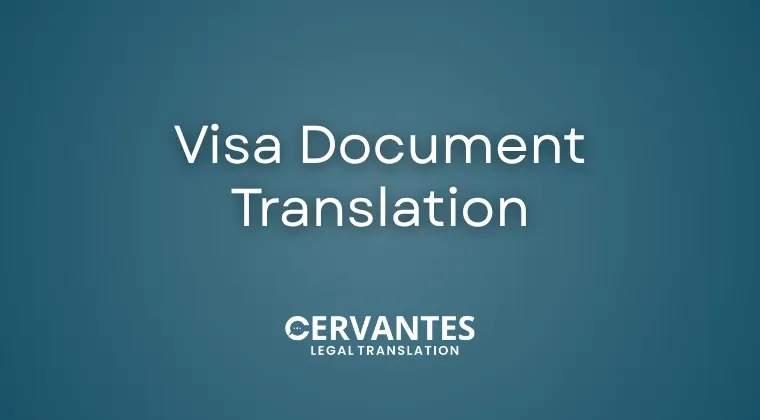 Visa Document Translation