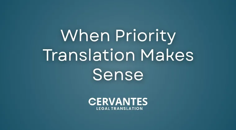 When Priority Translation Makes Sense